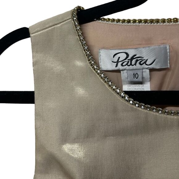 NWT Vintage Patra Gold Sleeveless Maxi Dress Matching Blazer Formal Gown Event - Picture 4 of 14